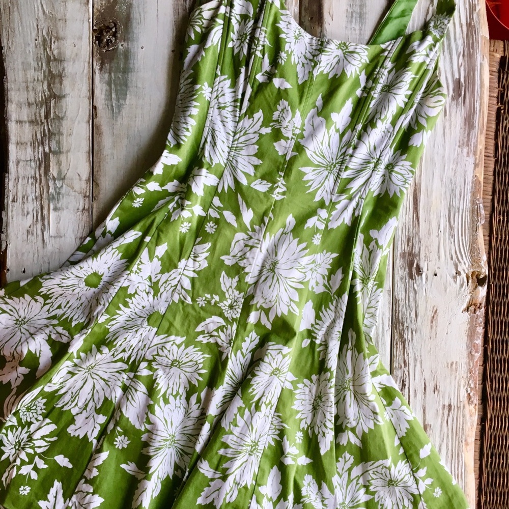 Fit and Flair Patterned Dress